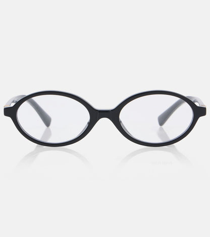Miu Miu Oval Black Transparent T-1